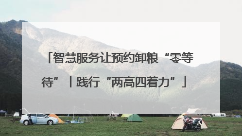 智慧服务让预约卸粮“零等待”丨践行“两高四着力”
