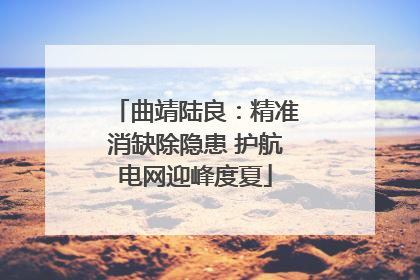 曲靖陆良：精准消缺除隐患 护航电网迎峰度夏