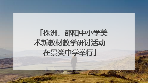 株洲、邵阳中小学美术新教材教学研讨活动在景炎中学举行