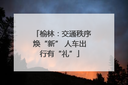 榆林：交通秩序焕“新” 人车出行有“礼”