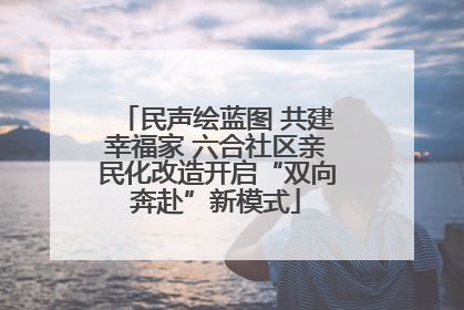 民声绘蓝图 共建幸福家 六合社区亲民化改造开启“双向奔赴”新模式