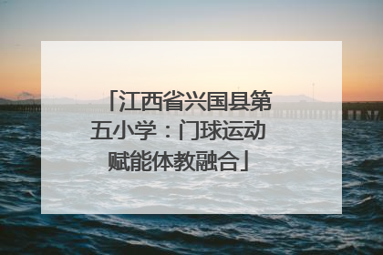 江西省兴国县第五小学：门球运动赋能体教融合