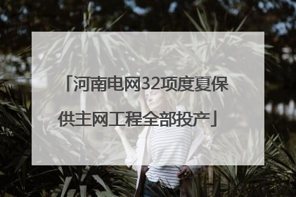 河南电网32项度夏保供主网工程全部投产