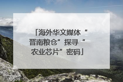 海外华文媒体“晋南粮仓”探寻“农业芯片”密码