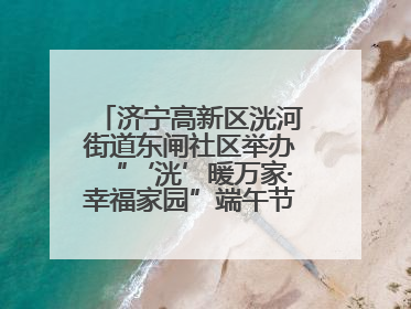 济宁高新区洸河街道东闸社区举办“‘洸’暖万家·幸福家园”端午节幸福集市活动