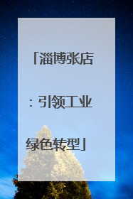 淄博张店：引领工业绿色转型