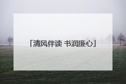 清风伴读 书润廉心