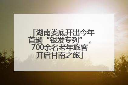 湖南娄底开出今年首趟“银发专列”，700余名老年旅客开启甘南之旅