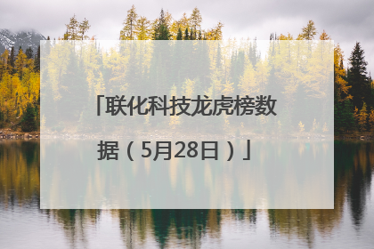联化科技龙虎榜数据（5月28日）
