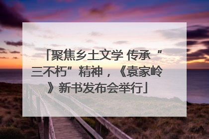 聚焦乡土文学 传承“三不朽”精神，《袁家岭》新书发布会举行