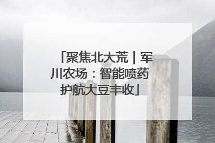 聚焦北大荒｜军川农场：智能喷药护航大豆丰收