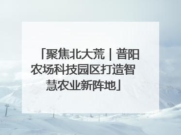 聚焦北大荒｜普阳农场科技园区打造智慧农业新阵地