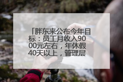 胖东来公布今年目标：员工月收入9000元左右，年休假40天以上，管理层人均分配70万元
