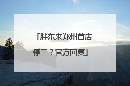 胖东来郑州首店停工？官方回复