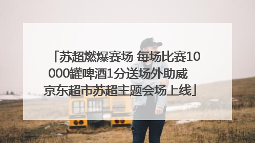 苏超燃爆赛场 每场比赛10000罐啤酒1分送场外助威 京东超市苏超主题会场上线