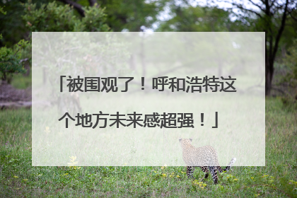 被围观了！呼和浩特这个地方未来感超强！