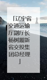 辽宁省交通运输厅副厅长杨树履新省交投集团总经理