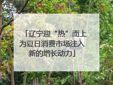 辽宁迎“热”而上为夏日消费市场注入新的增长动力