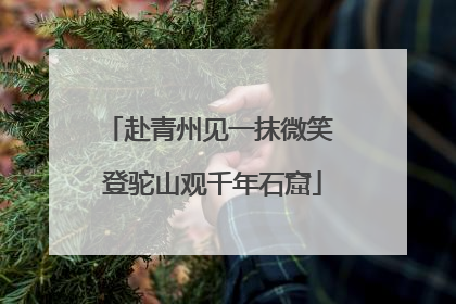 赴青州见一抹微笑 登驼山观千年石窟