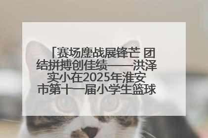 赛场鏖战展锋芒 团结拼搏创佳绩——洪泽实小在2025年淮安市第十一届小学生篮球比赛中再获佳绩