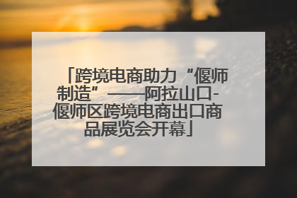跨境电商助力“偃师制造”——阿拉山口-偃师区跨境电商出口商品展览会开幕