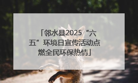 邻水县2025“六五”环境日宣传活动点燃全民环保热情