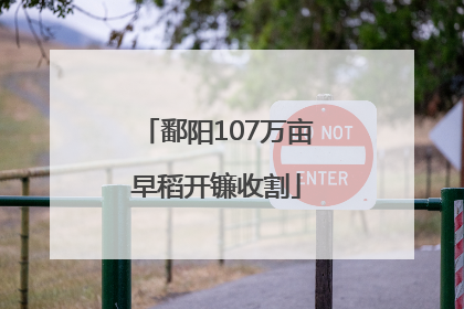 鄱阳107万亩早稻开镰收割