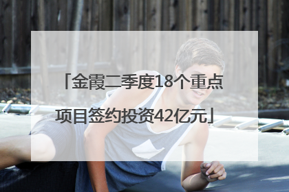金霞二季度18个重点项目签约投资42亿元