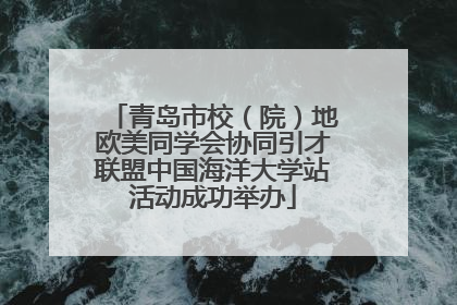 青岛市校（院）地欧美同学会协同引才联盟中国海洋大学站活动成功举办