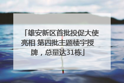 雄安新区首批投促大使亮相 第四批主题楼宇授牌，总量达31栋