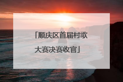 顺庆区首届村歌大赛决赛收官