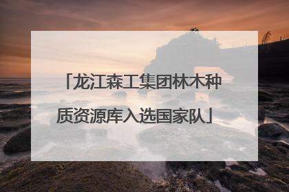 龙江森工集团林木种质资源库入选国家队