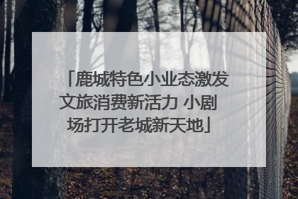 鹿城特色小业态激发文旅消费新活力 小剧场打开老城新天地
