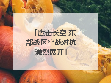 鹰击长空 东部战区空战对抗激烈展开