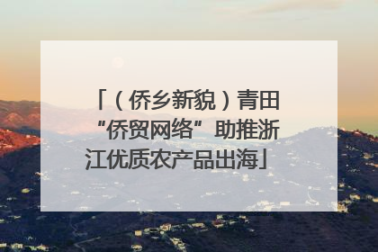 （侨乡新貌）青田“侨贸网络”助推浙江优质农产品出海