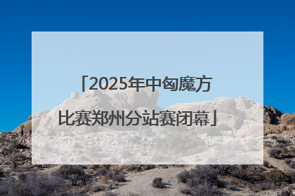 2025年中匈魔方比赛郑州分站赛闭幕