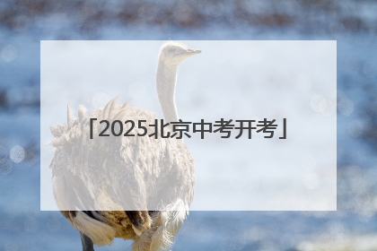 2025北京中考开考