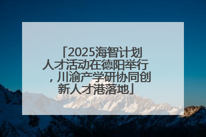 2025海智计划人才活动在德阳举行，川渝产学研协同创新人才港落地