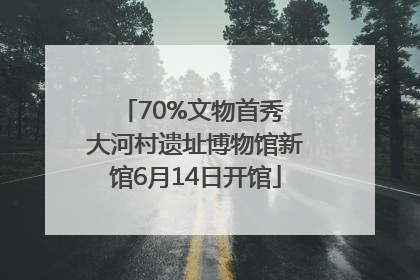 70%文物首秀 大河村遗址博物馆新馆6月14日开馆