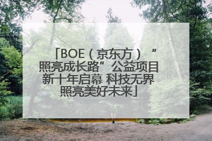 BOE（京东方）“照亮成长路”公益项目新十年启幕 科技无界照亮美好未来