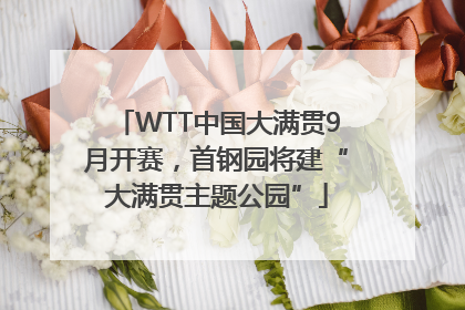 WTT中国大满贯9月开赛，首钢园将建“大满贯主题公园”