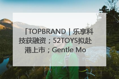 TOPBRAND｜乐享科技获融资；52TOYS拟赴港上市；Gentle Monster合作谷歌；Valentino传播官离职